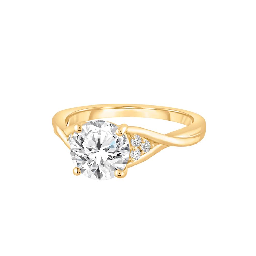 Lab Grown Diamond Round Engagement Ring in 14K Yellow Gold (2 ct. tw.) – Image 4 of 4