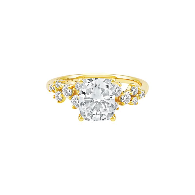 Lab Grown Diamond Elongated Cushion-Cut Engagement Ring in 14K Yellow Gold (2 1/2 ct. tw.) – Image 1 of 5