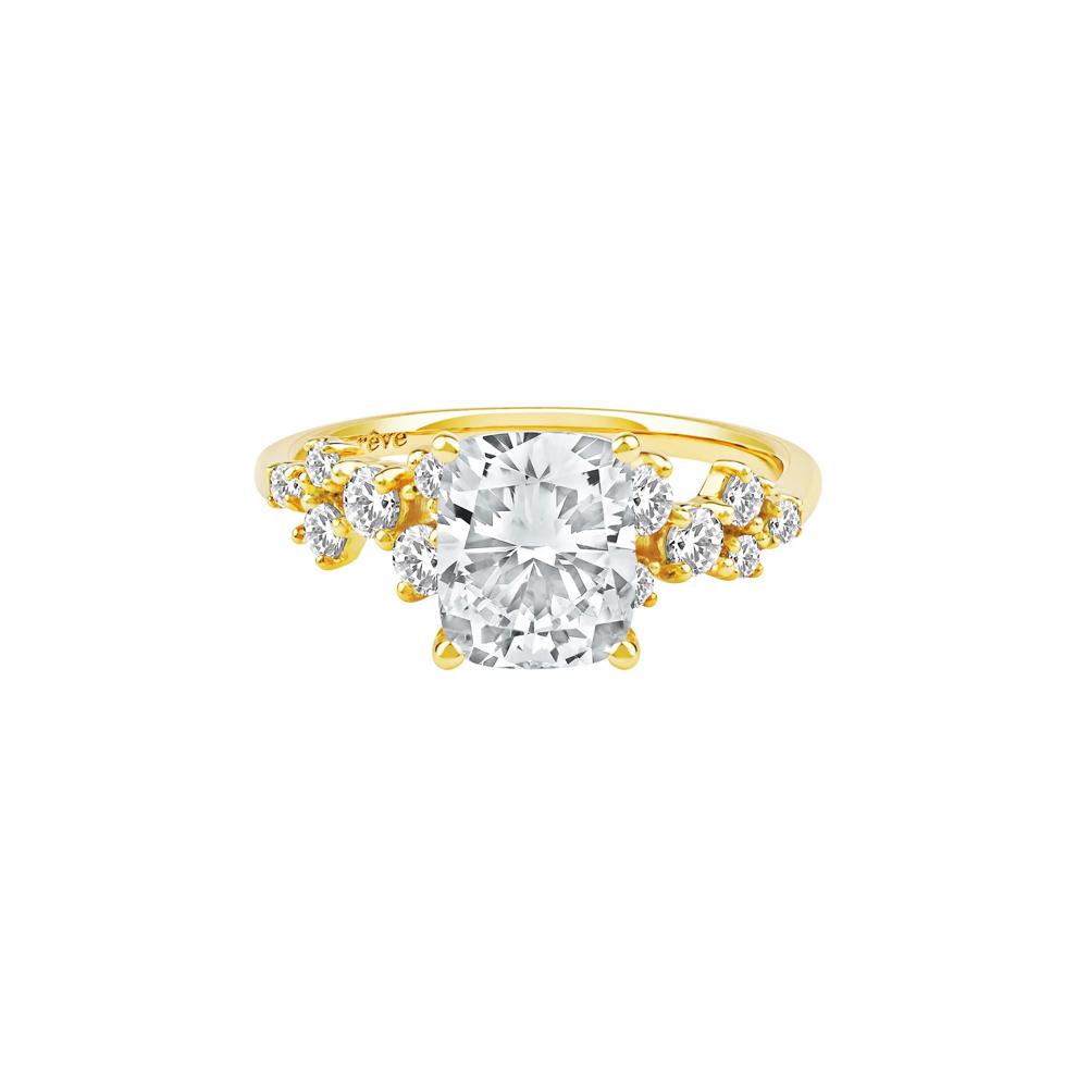 Lab Grown Diamond Elongated Cushion-Cut Engagement Ring in 14K Yellow Gold (2 1/2 ct. tw.) – Image 1 of 5