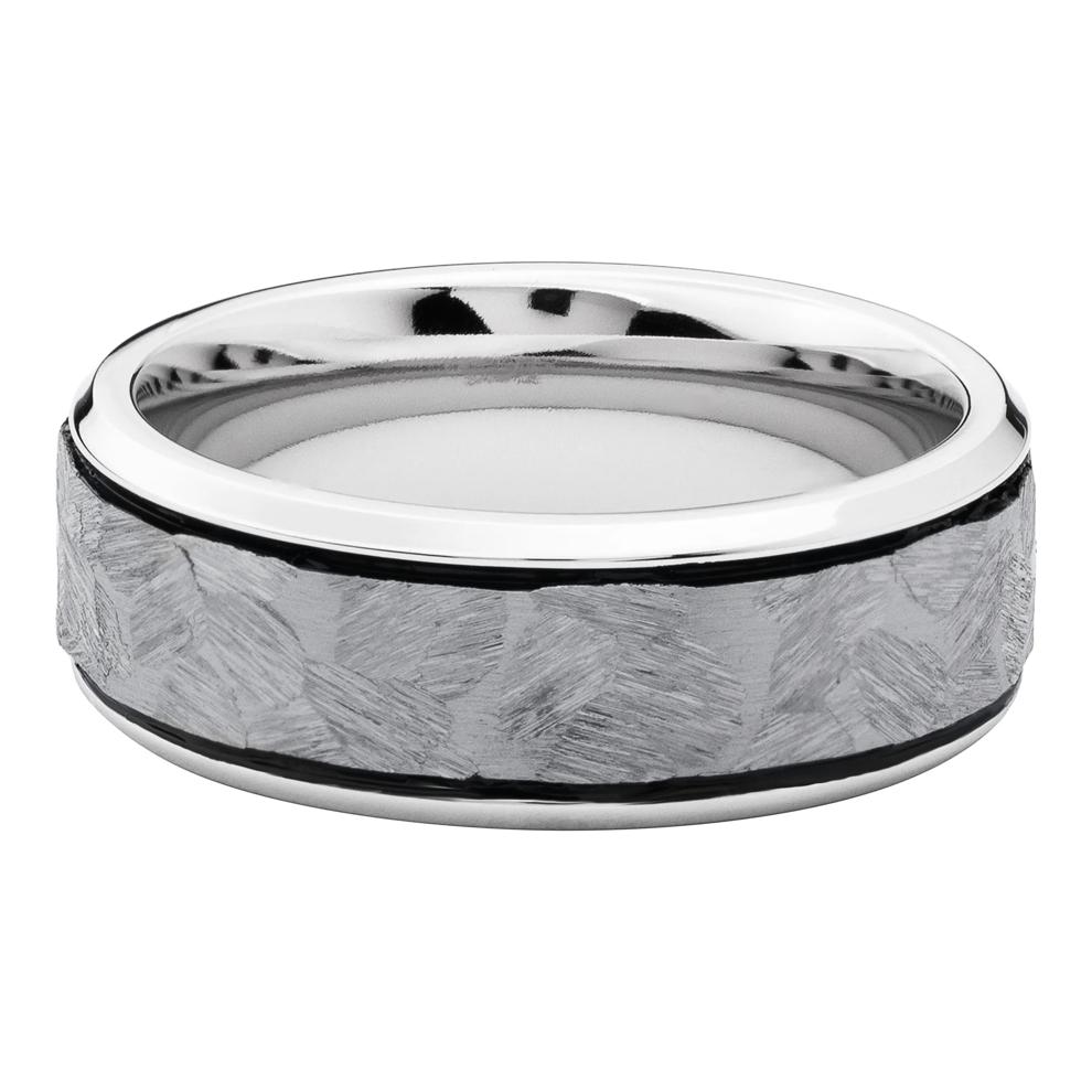 Men&rsquo;s Tantalum Inlay Wedding Band in Cobalt, 8MM – Image 1 of 3