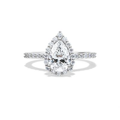 Lab Grown Diamond Pear-Shaped Engagement Ring in 14K Gold (1 3/4 ct. tw.) 