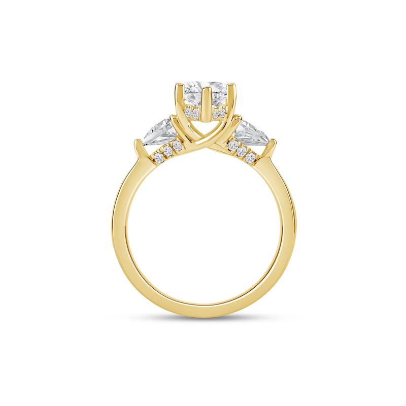Lab Grown Diamond Emma Marquise Engagement Ring in 14K Yellow Gold &#40;2 1/2 ct. tw.&#41; – Image 2 of 4