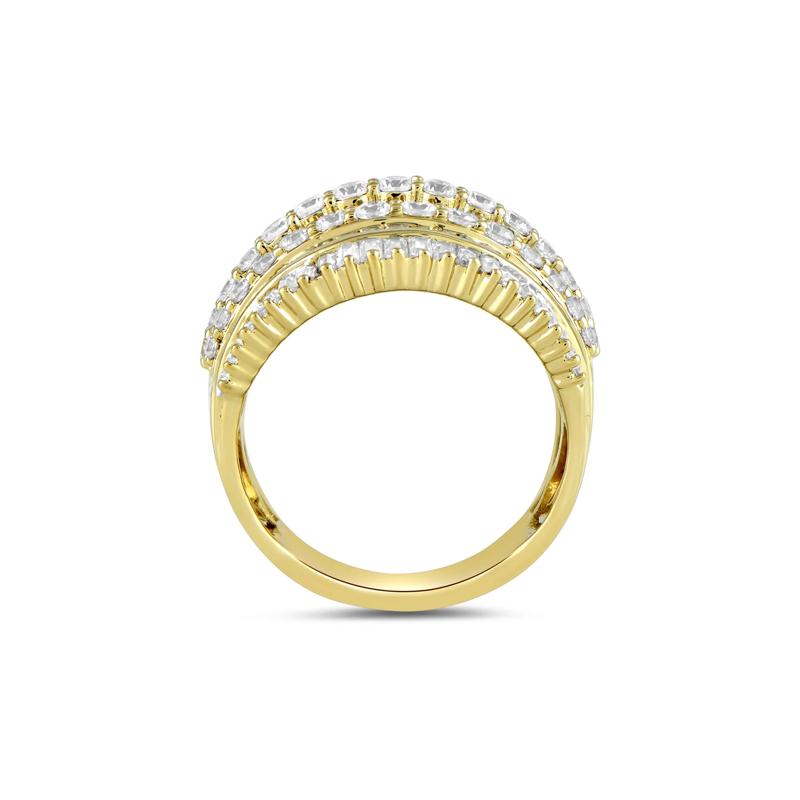 Lab Grown Diamond Wedding Band in 10K Yellow Gold &#40;2 7/8 ct. tw.&#41; – Image 2 of 3