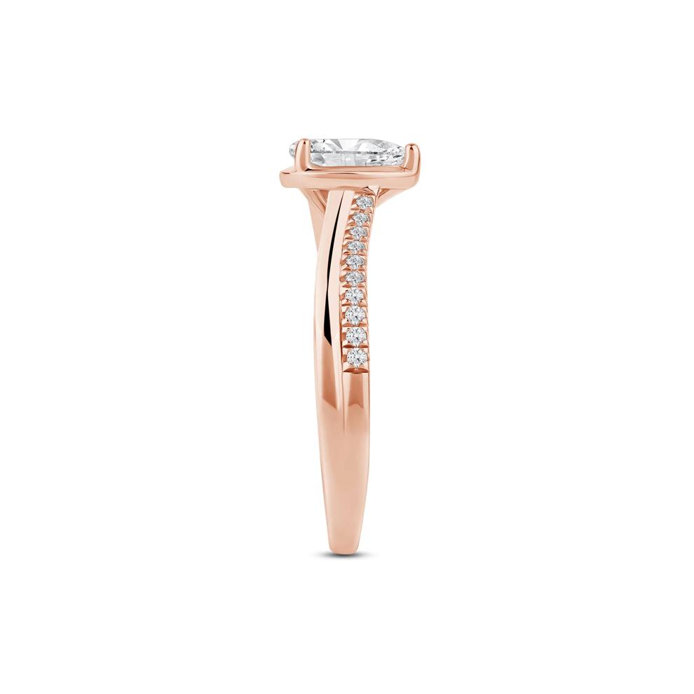 Pear-Shaped Diamond Engagement Ring in 14K Rose Gold (5/8 ct. tw.) – Image 3 of 4
