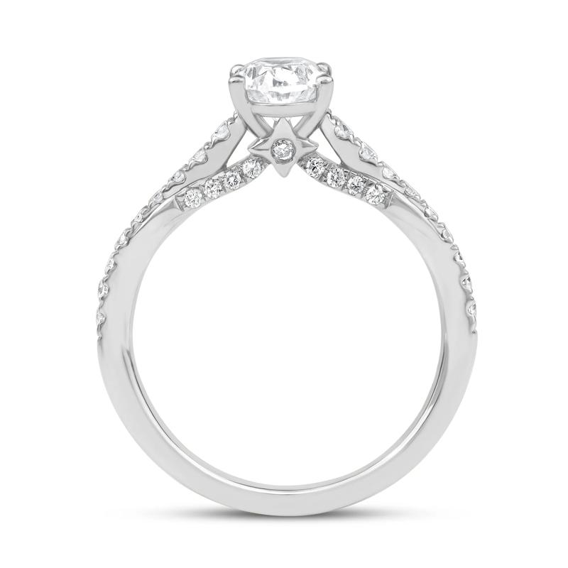 Honour Oval Lab Grown Diamond Engagement Ring in Platinum &#40;1 1/3 ct. tw.&#41;  – Image 2 of 6