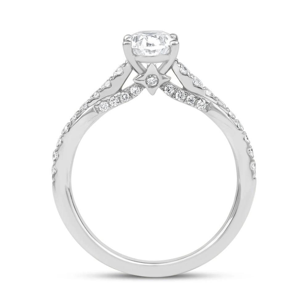 Honour Oval Lab Grown Diamond Engagement Ring in Platinum (1 1/3 ct. tw.)  – Image 2 of 6