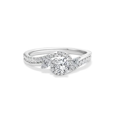 Diamond Round Engagement Ring in 14K Gold (3/4 ct. tw.)