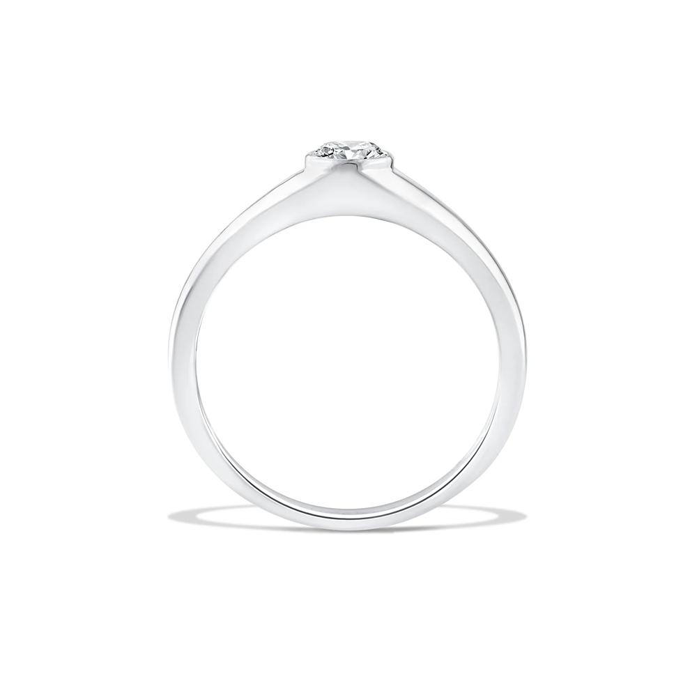 Lab Grown Diamond Round Promise Ring in 10K White Gold (1/3 ct. tw.) – Image 2 of 2