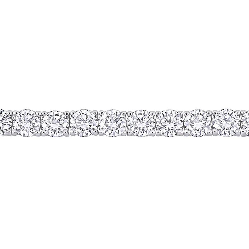 Moissanite Tennis Bracelet in Sterling Silver &#40;9 1/2 ct. dew&#41; – Image 2 of 4