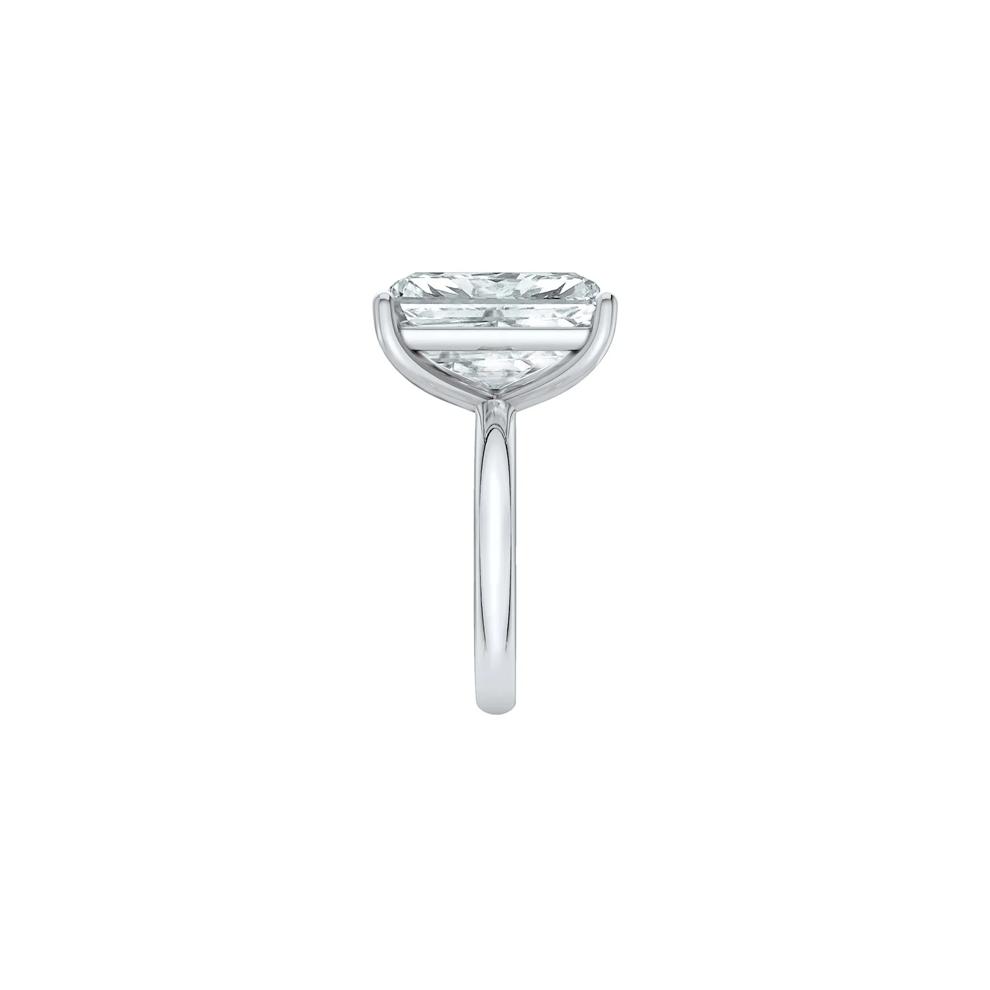 Lab Grown Diamond Radiant-Cut Solitaire Ring in 14K White Gold (9 ct.) – Image 3 of 4