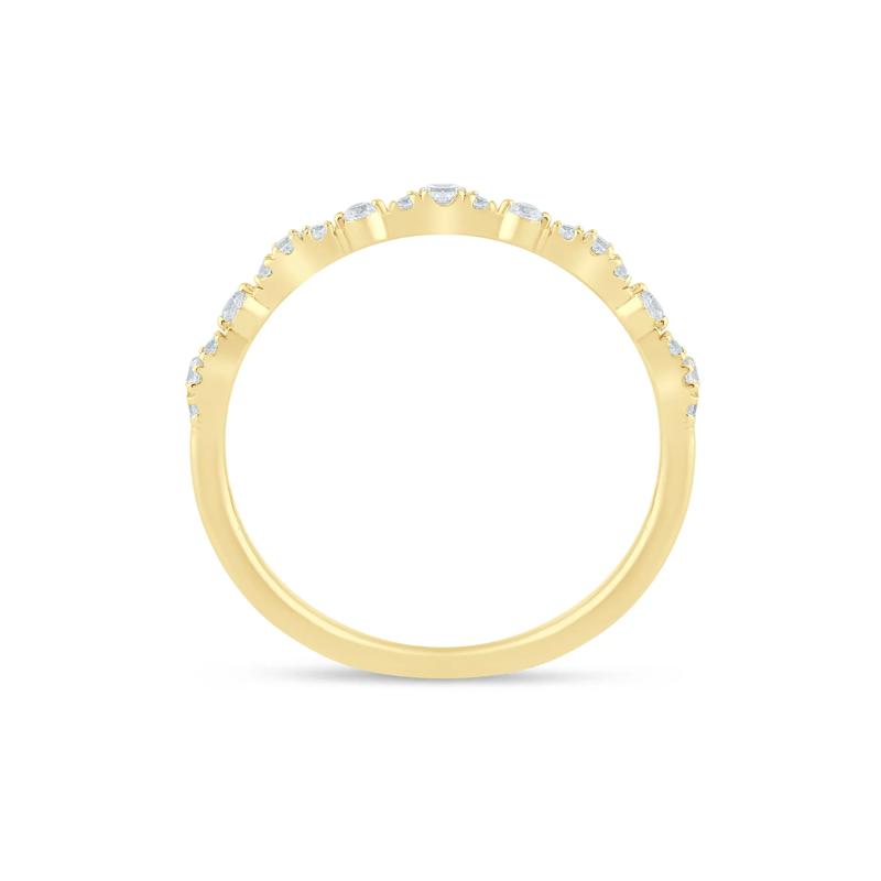 Lab Grown Diamond Stack Band in 10K Yellow Gold &#40;1/7 ct. tw.&#41; – Image 2 of 3