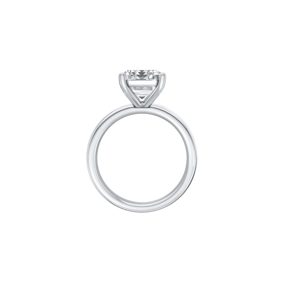 Lab Grown Diamond Emerald-Cut Solitaire Ring in 14K White Gold (5 ct.) – Image 2 of 4