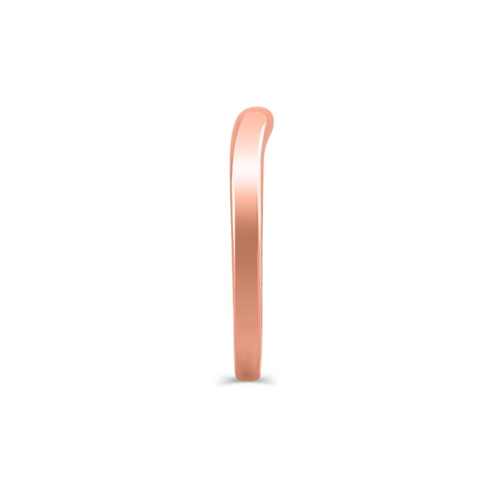 Contour Wedding Band in 14K Rose Gold – Image 3 of 3