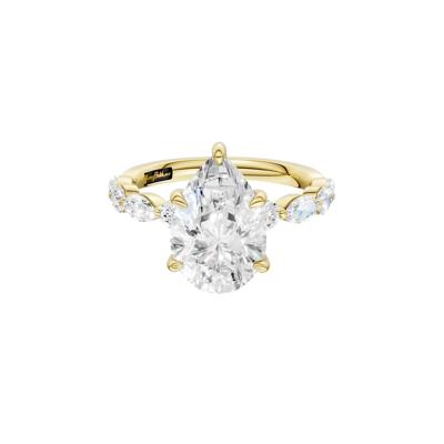 Alma Lab Grown Diamond Engagement Ring in 18K Yellow Gold (3 3/4 ct. tw.)