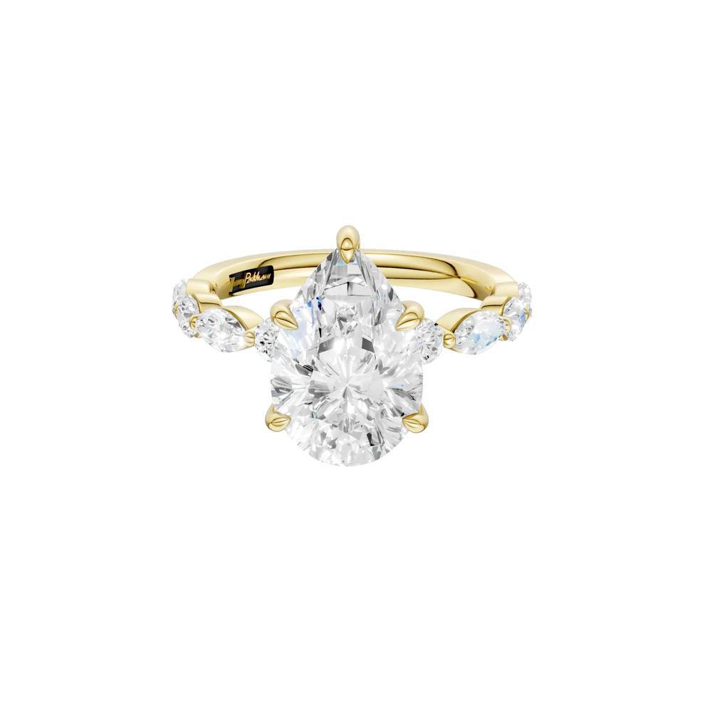 Alma Lab Grown Diamond Engagement Ring in 18K Yellow Gold (3 3/4 ct. tw.) – Image 1 of 5