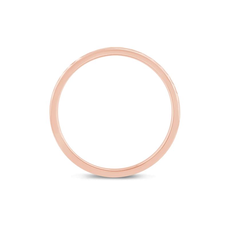 Hammered Stack Band in 10K Rose Gold – Image 2 of 3