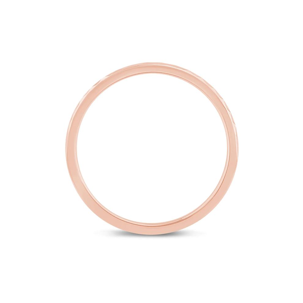 Hammered Stack Band in 10K Rose Gold – Image 2 of 3