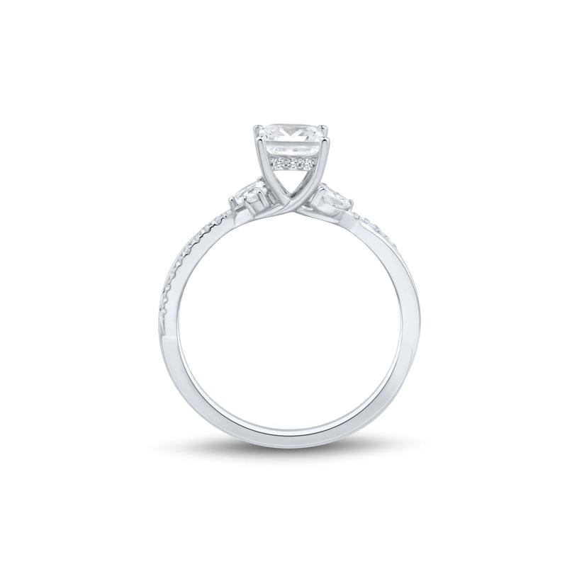 Princess-Cut Diamond Engagement Ring in 14K White Gold (3/4 ct. tw.) – Image 3 of 3
