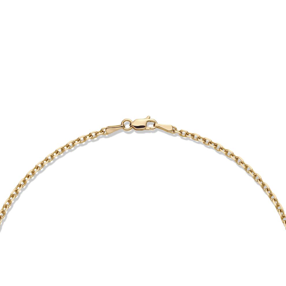 Opal &amp; Diamond Halo Pendant Necklace in 14K Yellow Gold (1/3 ct. tw.) – Image 2 of 2