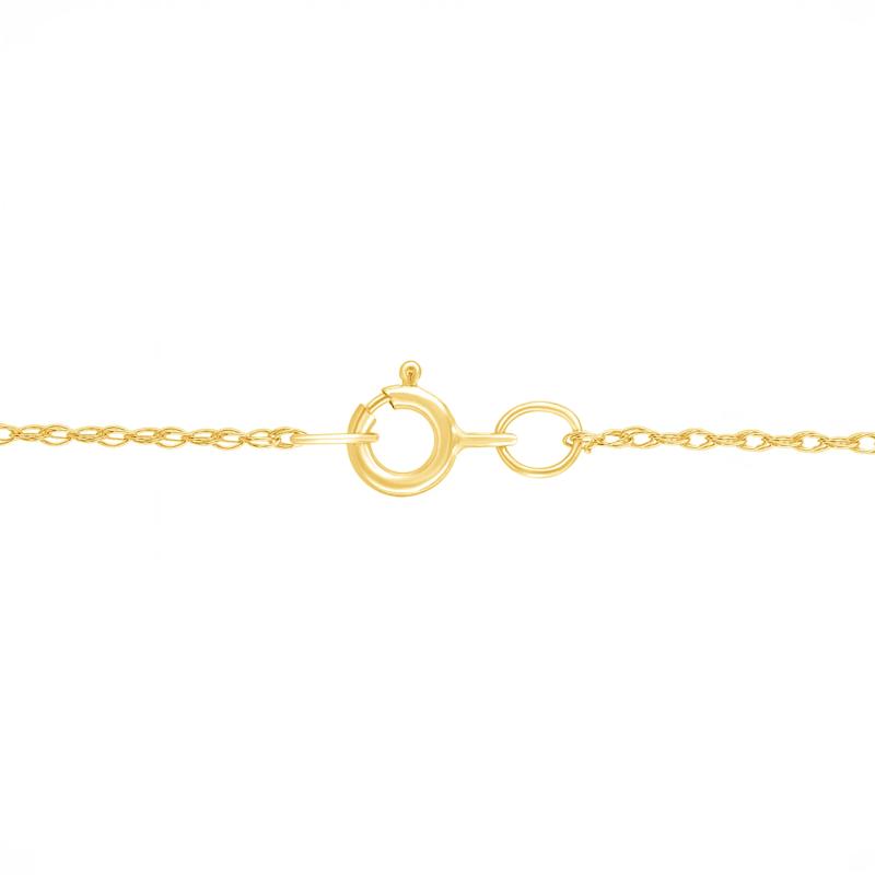 Diamond Cross Pendant in 14K Yellow Gold &#40;1/7 ct. tw.&#41; – Image 3 of 3