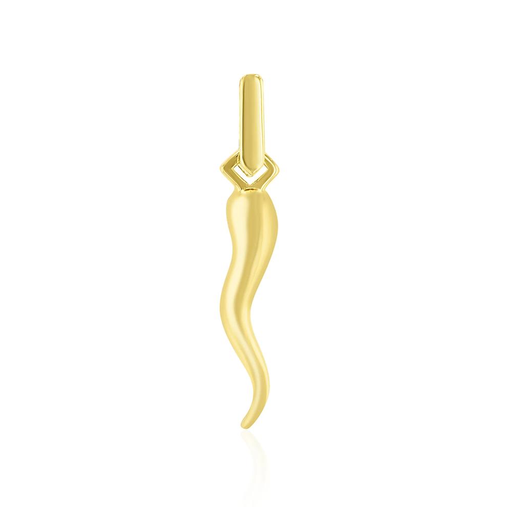 Men's Italian Horn Charm in Vermeil – Image 1 of 3