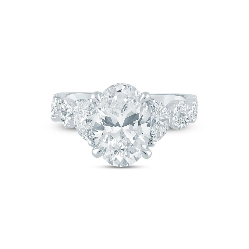 Natalie Lab Grown Diamond Engagement Ring in 14K White and Yellow Gold (3 5/8 ct. tw.) – Image 1 of 4