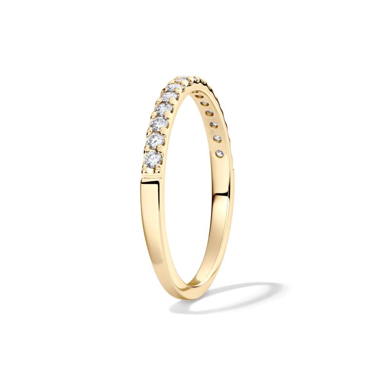 Diamond Anniversary Band in 14K Yellow Gold &#40;1/4 ct. tw.&#41; – Image 3 of 4
