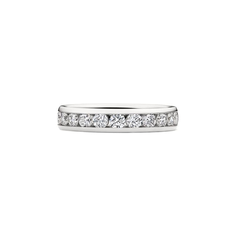 Comfort Fit Channel-Set Diamond Anniversary Band in 14K White Gold &#40;1 ct. tw.&#41; – Image 1 of 4