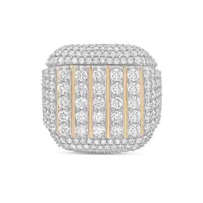 Men's Lab Grown Diamond Multi-Row Ring in 14K Yellow Gold (6 ct. tw.)