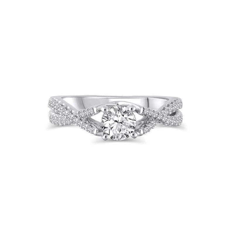 1/3 ct. tw. Diamond Semi-Mount Engagement Ring in 14K White Gold &#40;Setting Only&#41; – Image 1 of 6