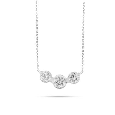 Lab Grown Diamond Frontal Necklace in 10K White Gold (2 ct. tw.)