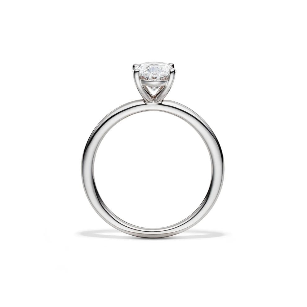 Lab Grown Diamond Oval Solitaire Engagement Ring in Platinum (1 1/2 ct.) – Image 2 of 4