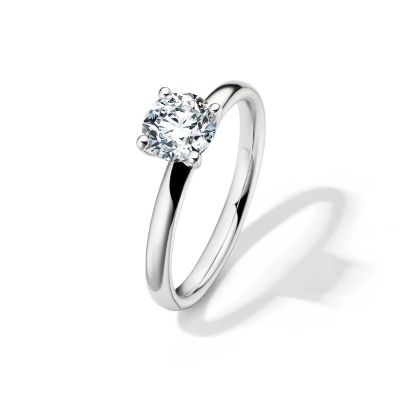 Diamond Round Brilliant Cut Solitaire Engagement Ring in 14K White Gold &#40;1 ct.&#41; – Image 4 of 5