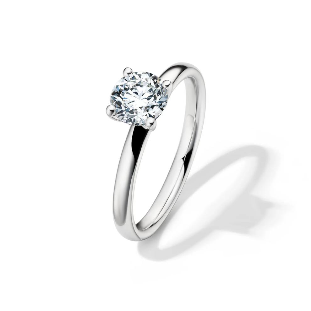 Diamond Round Brilliant Cut Solitaire Engagement Ring in 14K White Gold (1 ct.) – Image 4 of 5