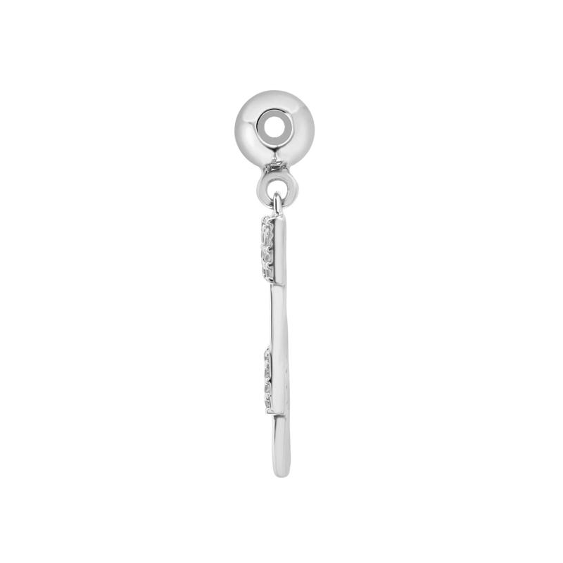 Diamond Accent Mama Bead Charm in Sterling Silver – Image 2 of 3