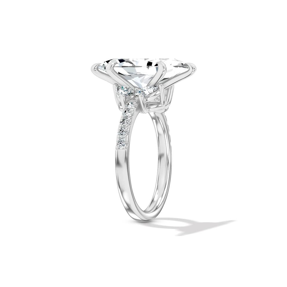Lab Grown Diamond Marquise Center Engagement Ring in 14K White Gold (4 1/4 ct. tw.) – Image 3 of 4