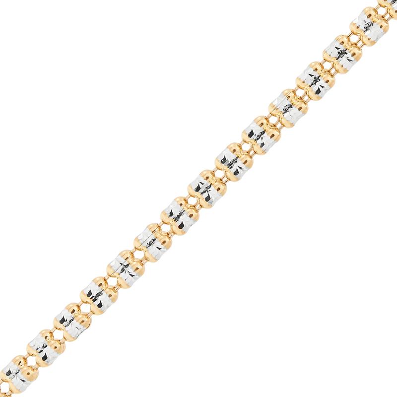 Iced Chain in 10K Yellow and White Gold – Image 2 of 3