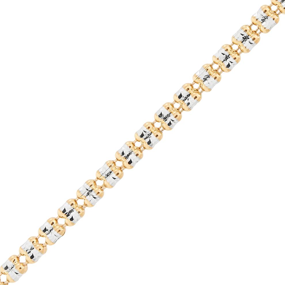 Iced Chain in 10K Yellow and White Gold – Image 2 of 3