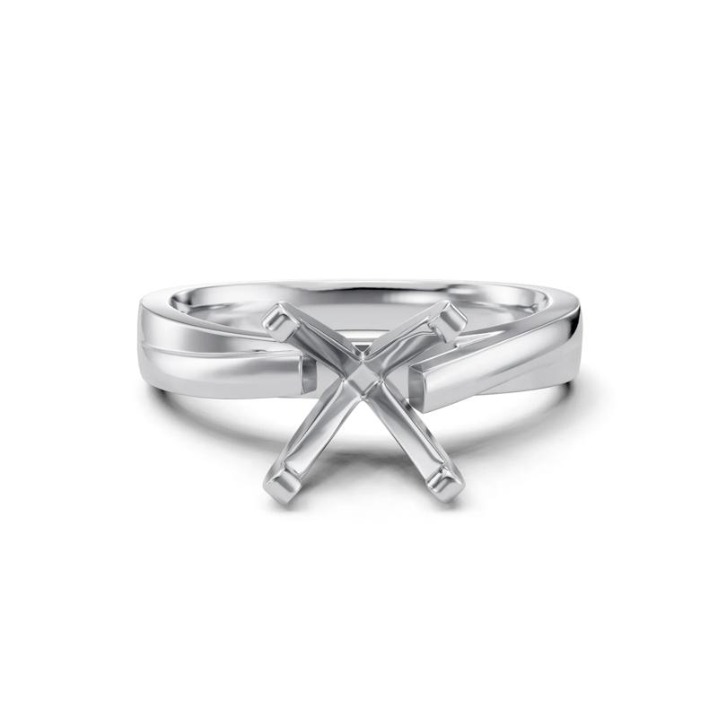 Twist Semi-Mount Engagement Ring in 14K Gold &#40;Setting Only&#41; – Image 2 of 6