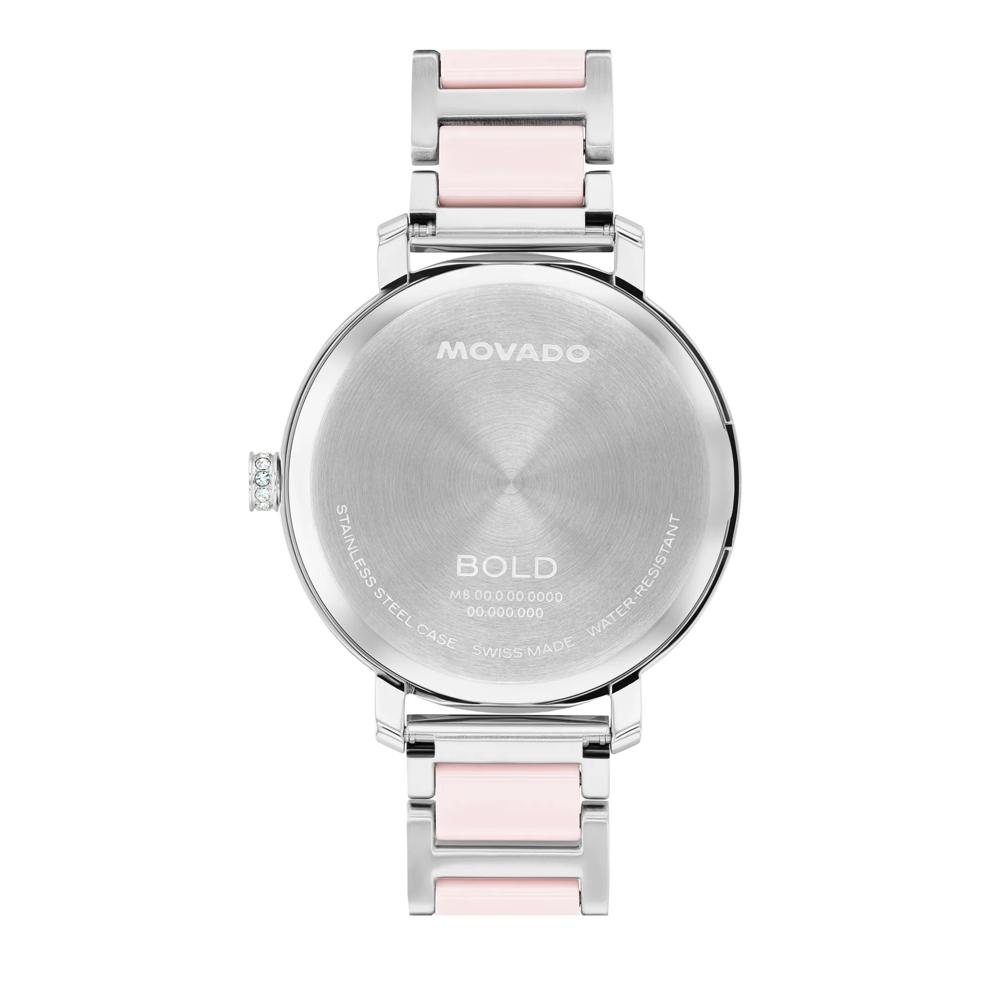 Ladies' Evolution Watch in Stainless Steel and Pink Ceramic – Image 3 of 3