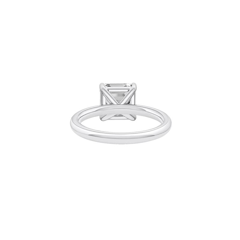 Lab Grown Diamond Asscher Cut Solitaire Ring in Platinum &#40;3 ct. tw.&#41; – Image 4 of 4