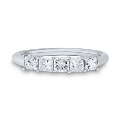 Princess-Cut Anniversary Band in 14K White Gold (1 ct. tw.)