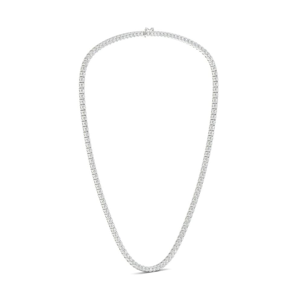 Lab Grown Diamond Tennis Necklace in 14K White Gold (11 1/2 ct. tw.) – Image 1 of 4