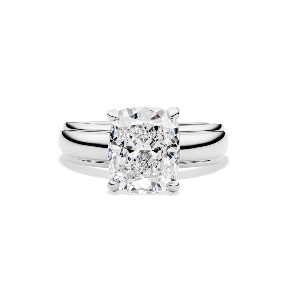 Maeve Lab Grown Diamond Elongated Cushion Engagement Ring in 14K White Gold (4 ct. tw.) – Image 1 of 5