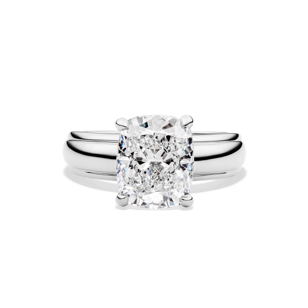 Maeve Lab Grown Diamond Elongated Cushion Engagement Ring in 14K White Gold (4 ct. tw.) – Image 1 of 4
