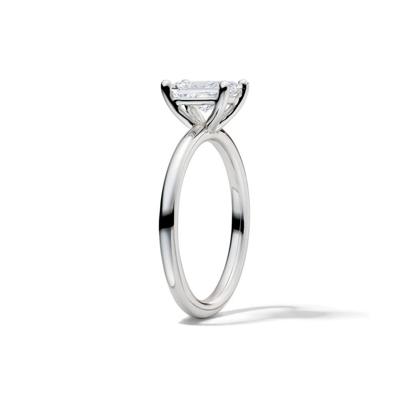 Lab Grown Diamond Radiant-Cut Solitaire Ring in Platinum (1 ct.) – Image 3 of 4