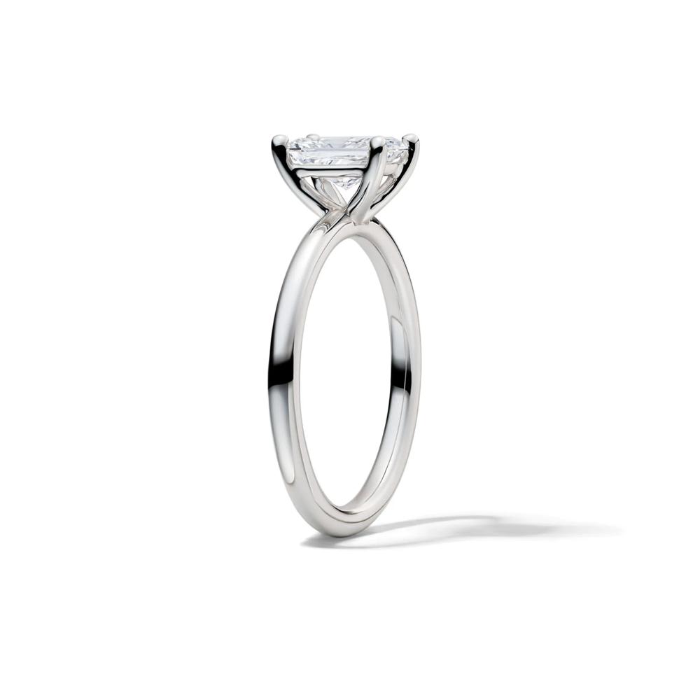 Lab Grown Diamond Radiant-Cut Solitaire Ring in Platinum (1 ct.) – Image 3 of 4