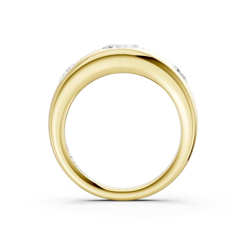 Lab Grown Diamond Oval &amp; Pear-Shaped Ring in 14K Yellow Gold (3/4 ct. tw.) – Image 4 of 4