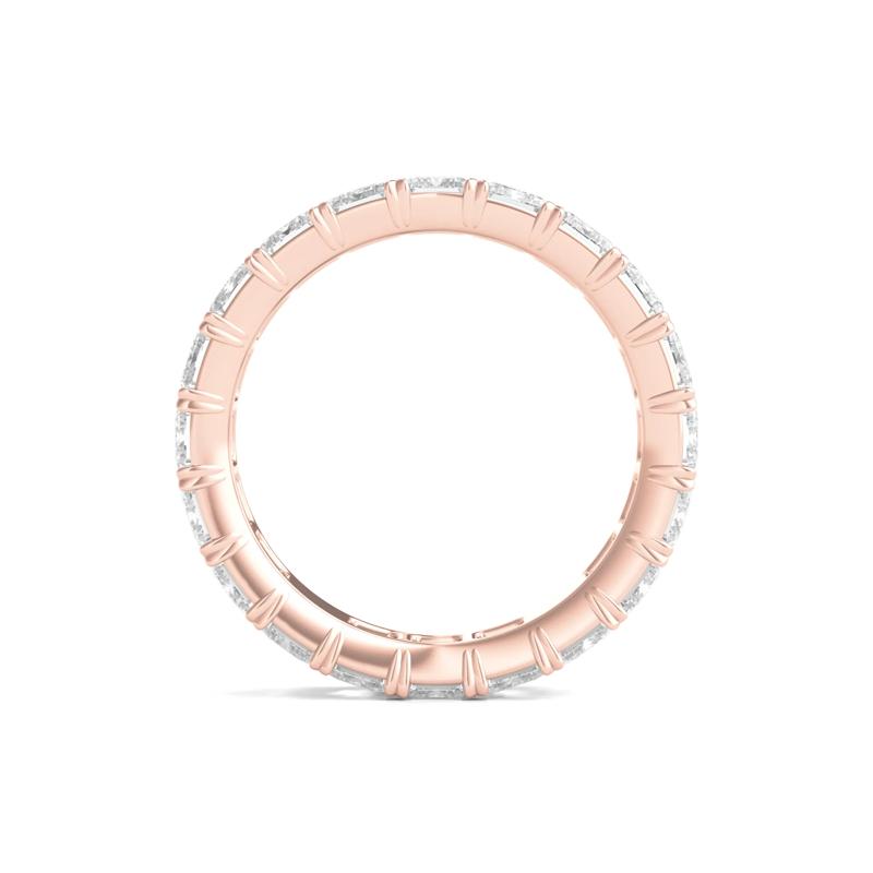 Lab Grown Emerald-Cut Diamond Eternity Band in 14K Rose Gold &#40;6 ct. tw.&#41; – Image 2 of 3