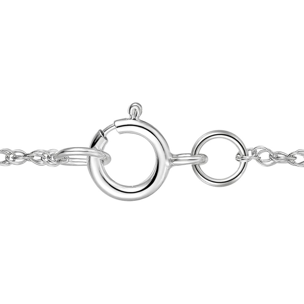 Lab Created Opal Dangle Pendant in Sterling Silver – Image 2 of 2